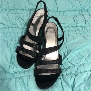 Sparkly Black Heels